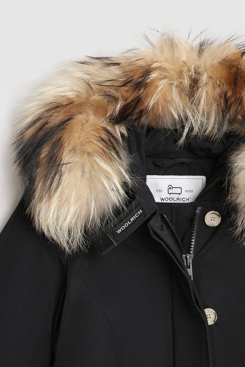 Parka Donna CFWWOU0541FRUT0573 Luxury Arctic Racoon Nero WOOLRICH- Francavilla Moda